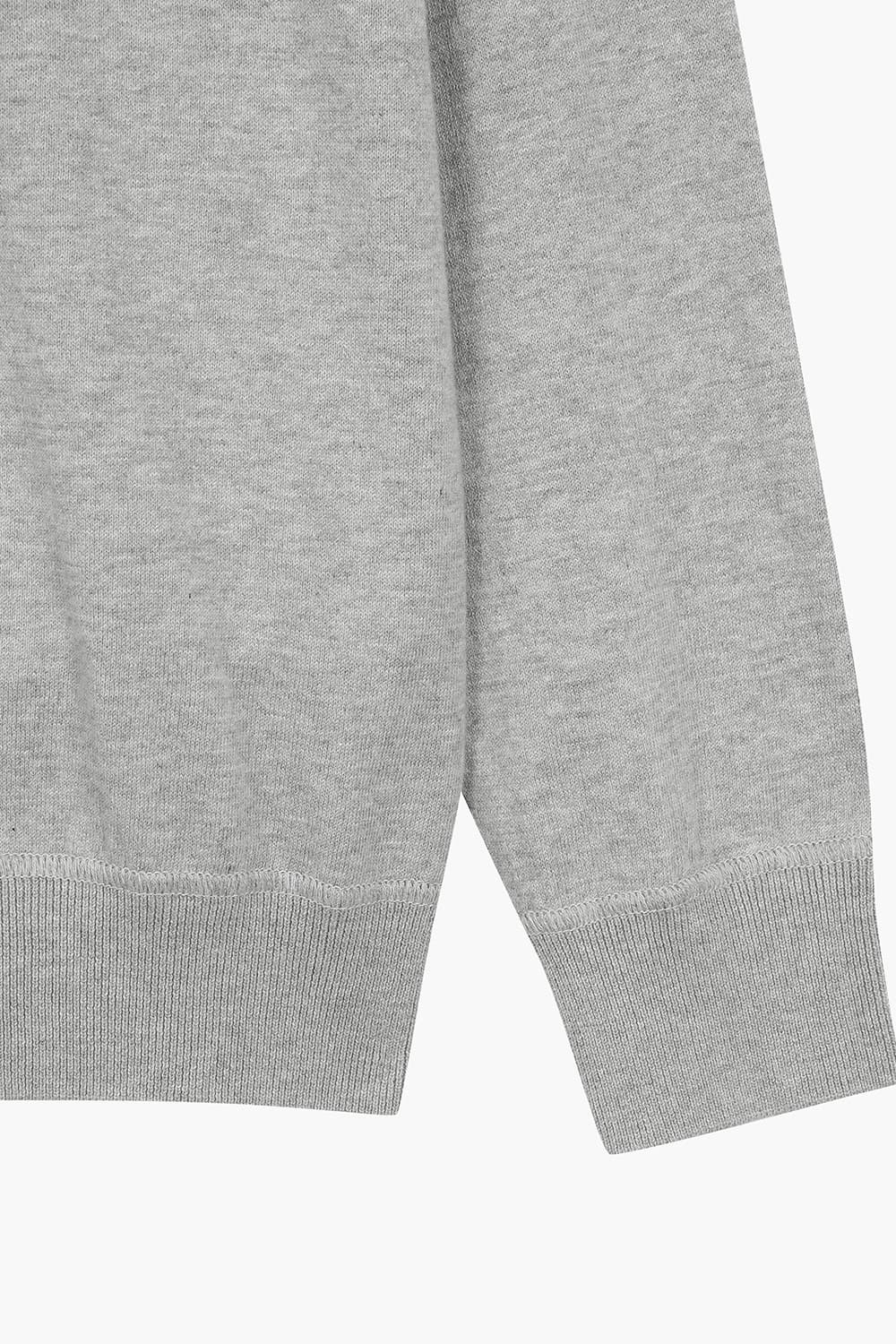 코튼 크루넥 104 그레이 긴소매 니트