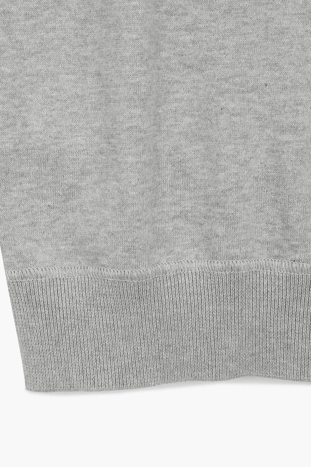 코튼 크루넥 104 그레이 긴소매 니트