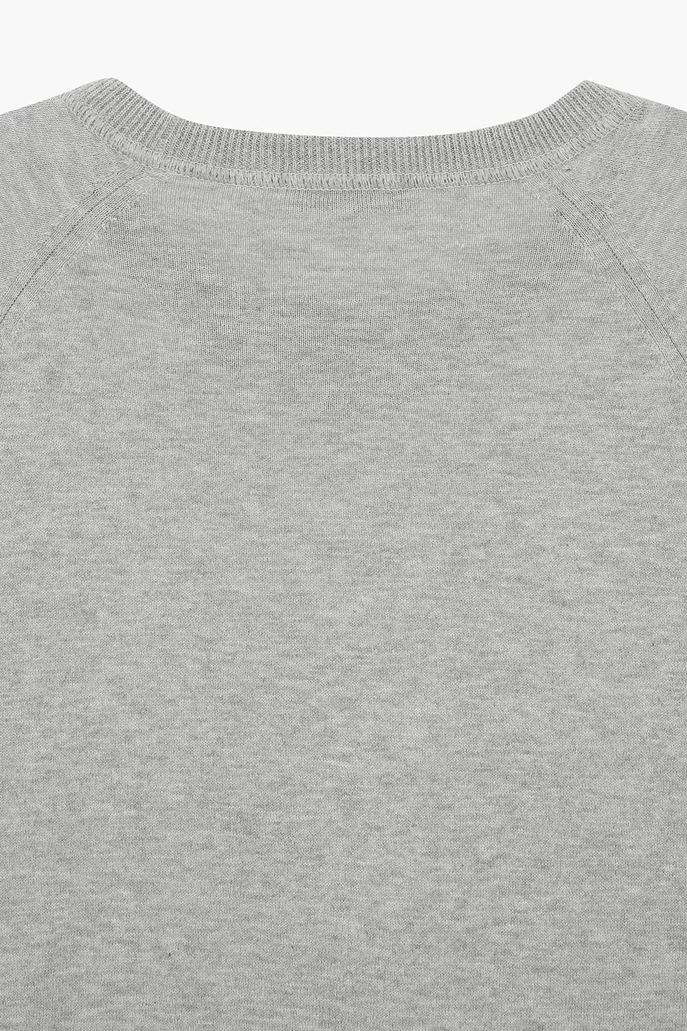 코튼 크루넥 104 그레이 긴소매 니트