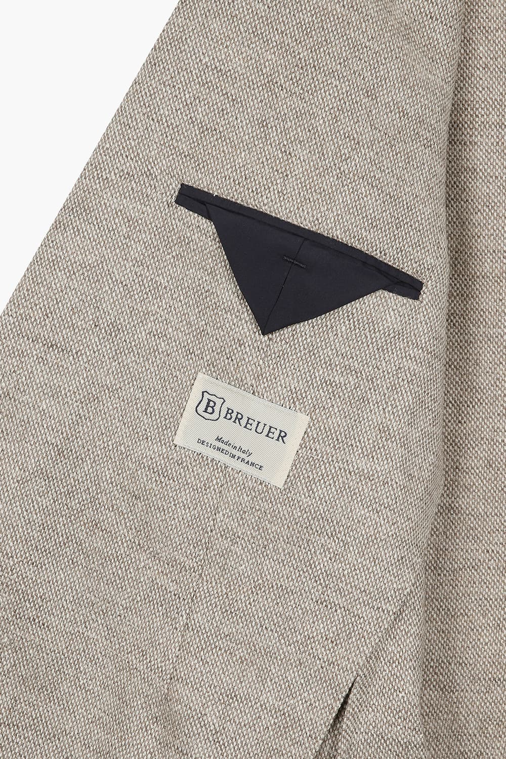 SALENTO 실크 혼방 201 라이트브라운 테일러드 자켓