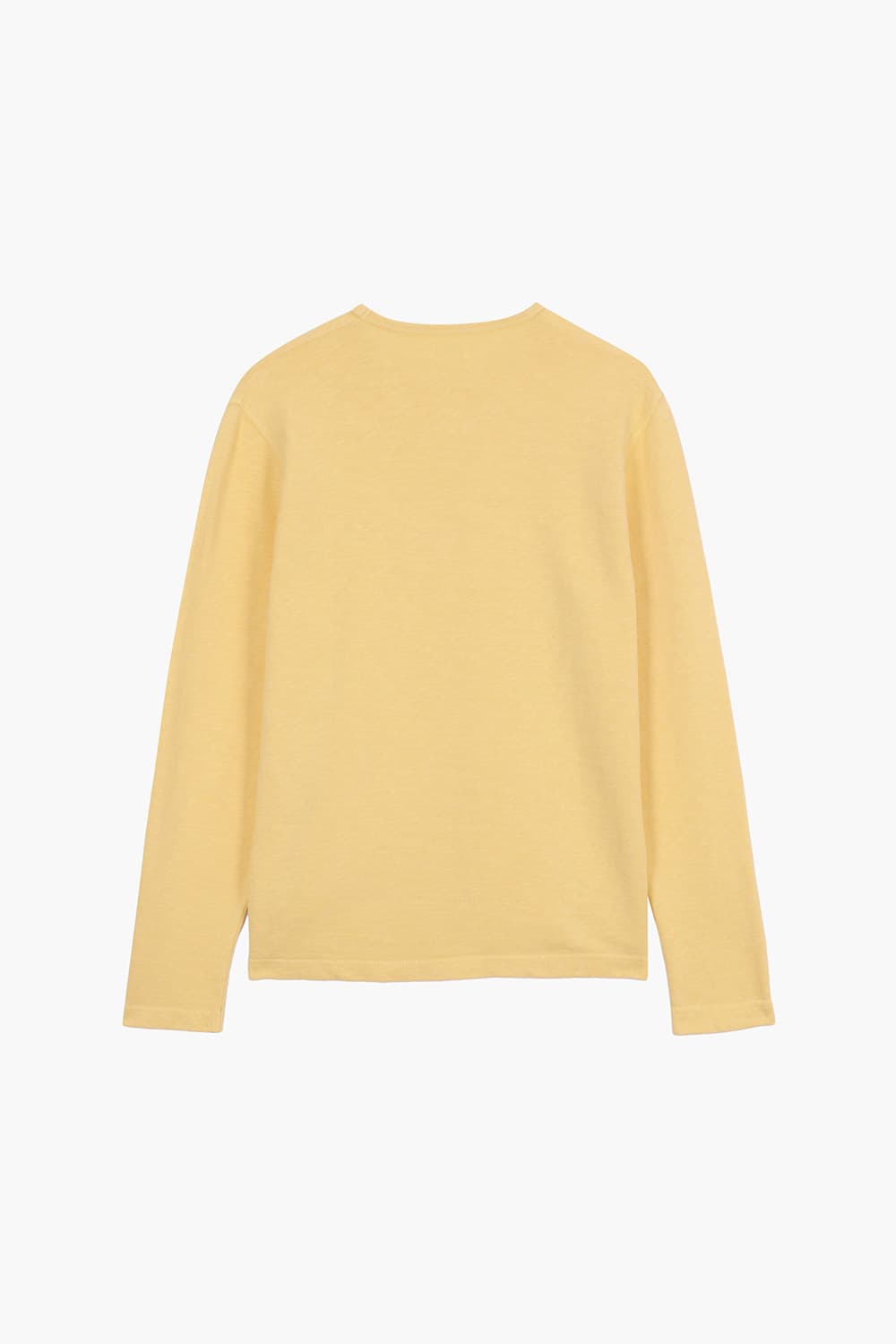 LIGHT 코튼 크루넥 103 옐로우 긴소매 티셔츠