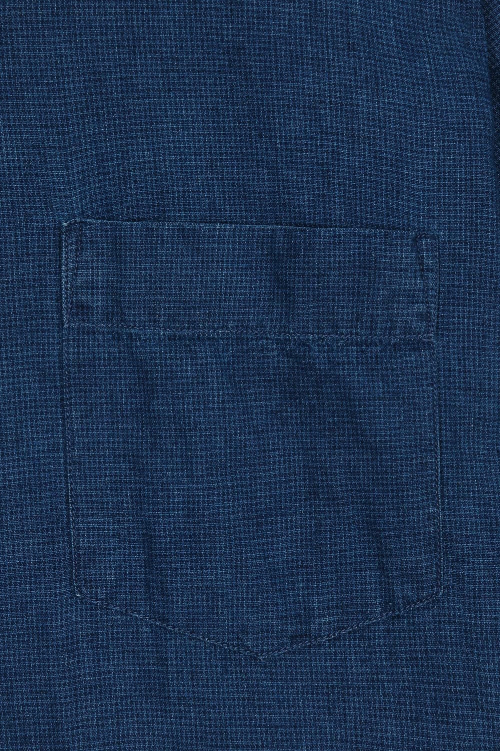 데님 포켓 테일러드 카라 501 네이비 반소매 셔츠