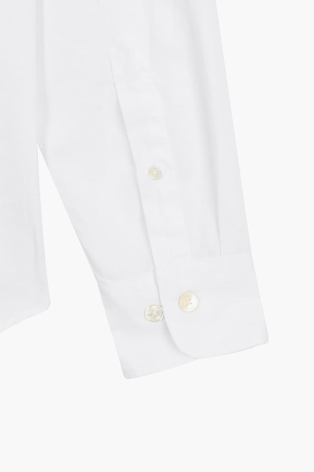 PATROL 면 혼방 버튼 다운 투 포켓 111 화이트 셔츠