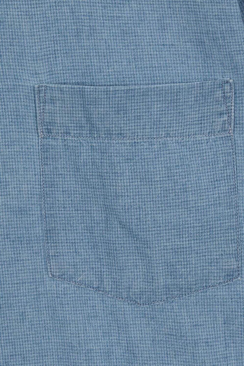 PAUL 린넨 혼방 포켓 109 블루 셔츠