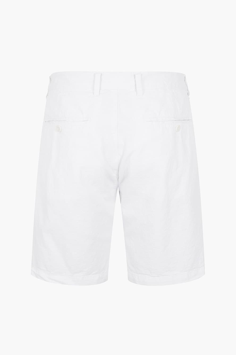 BYRON 린넨 혼방 베이직 507 화이트 쇼츠