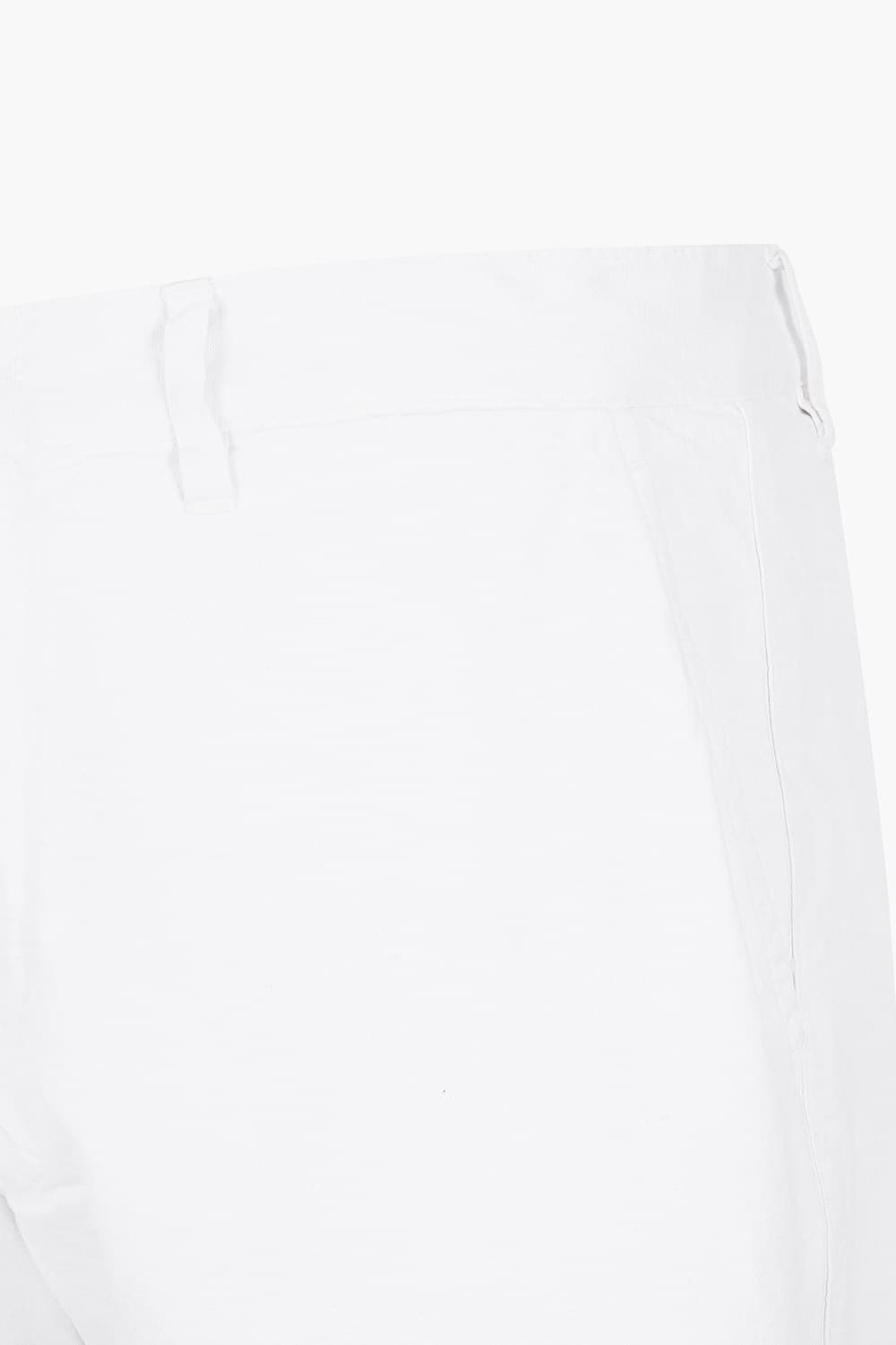 BYRON 린넨 혼방 베이직 507 화이트 쇼츠