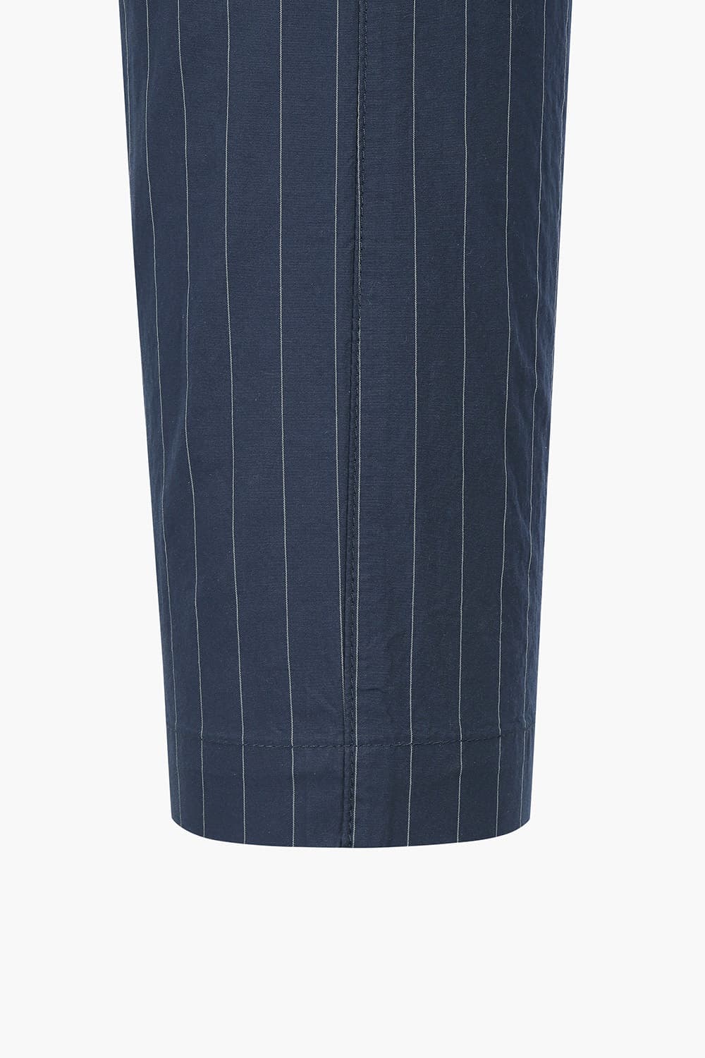 TANKER 코튼 스트라이프 드로우스트링 슬림 101 다크네이비 팬츠