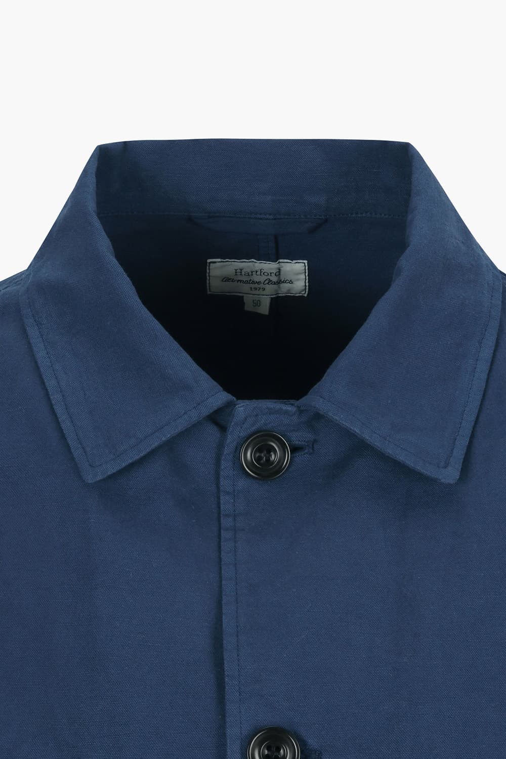 DAY 린넨 혼방 투 포켓 셔츠형 107 네이비 캐주얼 자켓