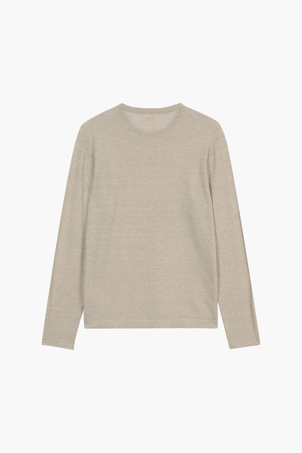 린넨 혼방 크루넥 103 베이지 긴소매 니트