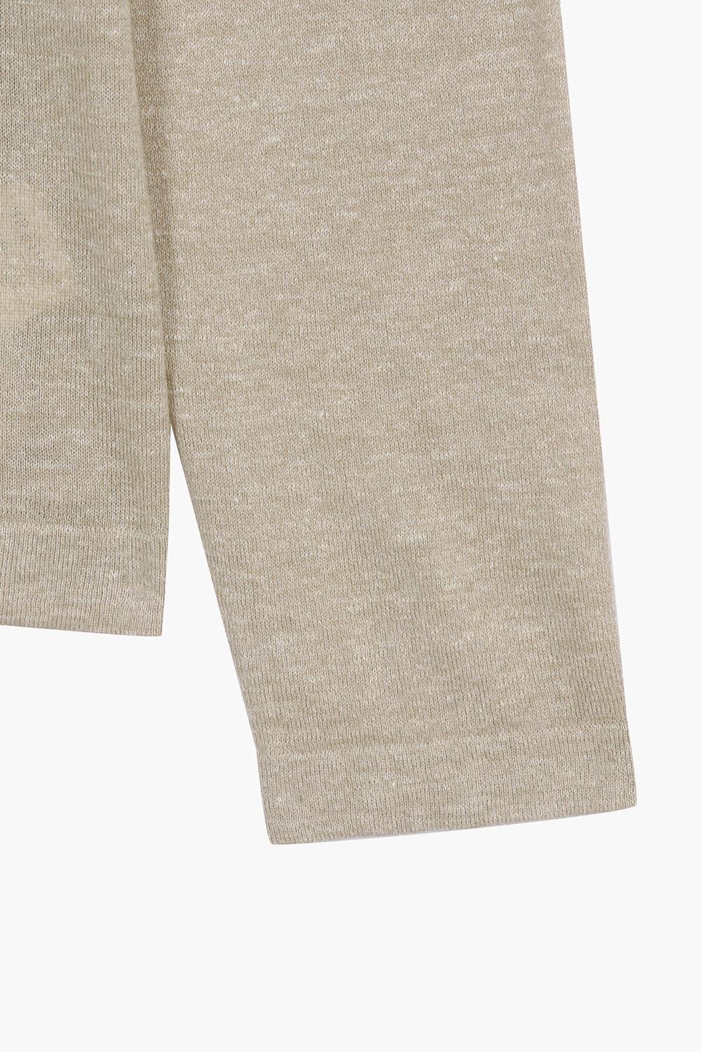 린넨 혼방 크루넥 103 베이지 긴소매 니트