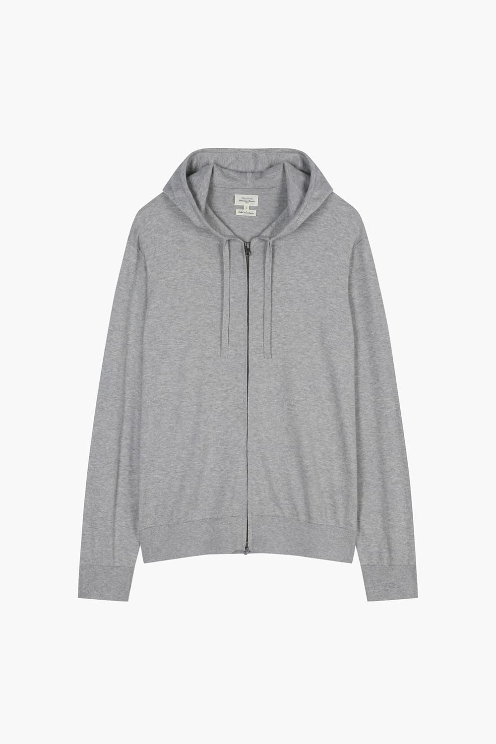 캐시미어 혼방 후드 102 그레이 집업