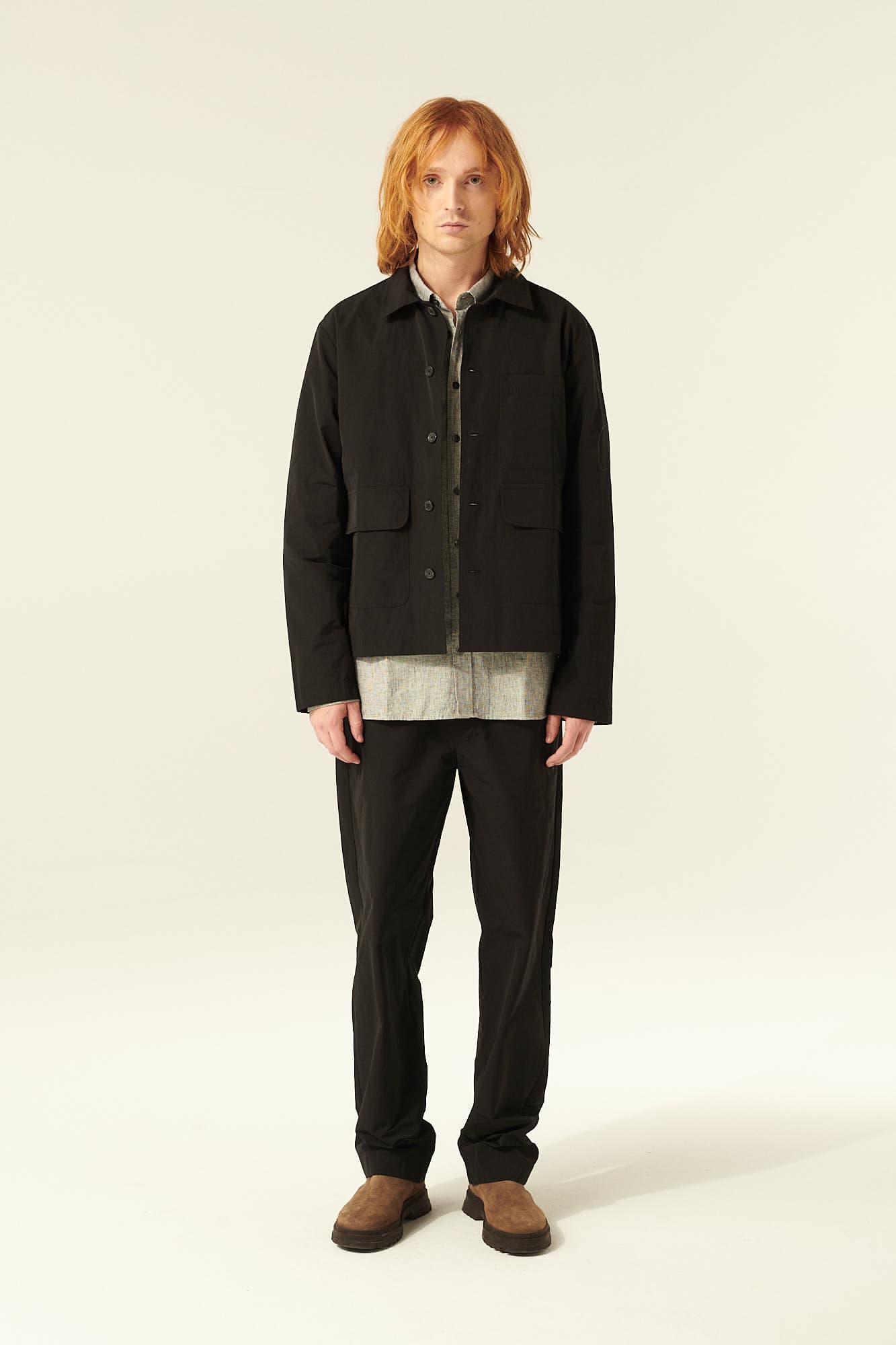 CORRY 면 혼방 베이직 103 블랙 캐주얼 자켓