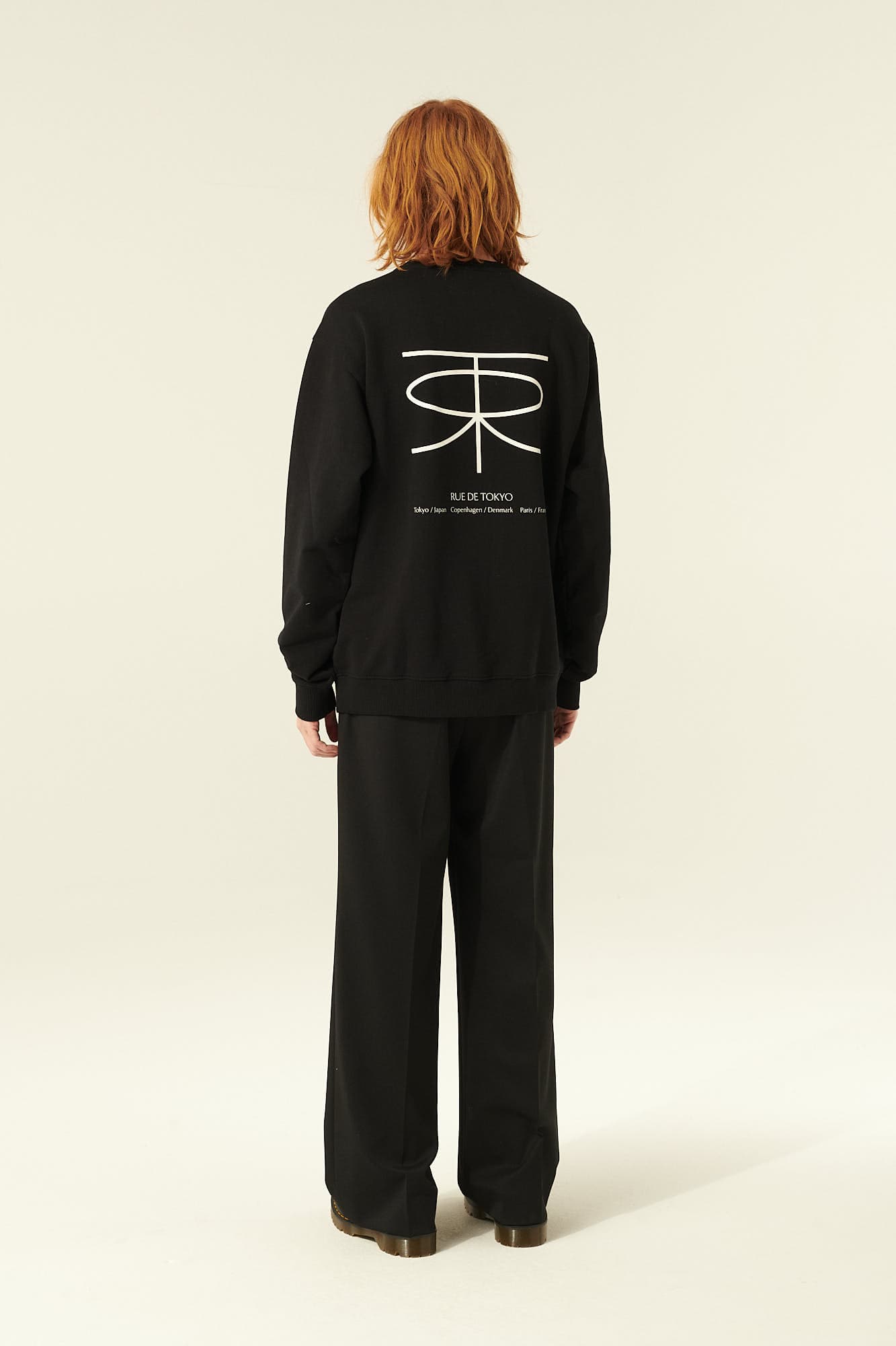 울 혼방 핀턱 와이드 101 블랙 팬츠