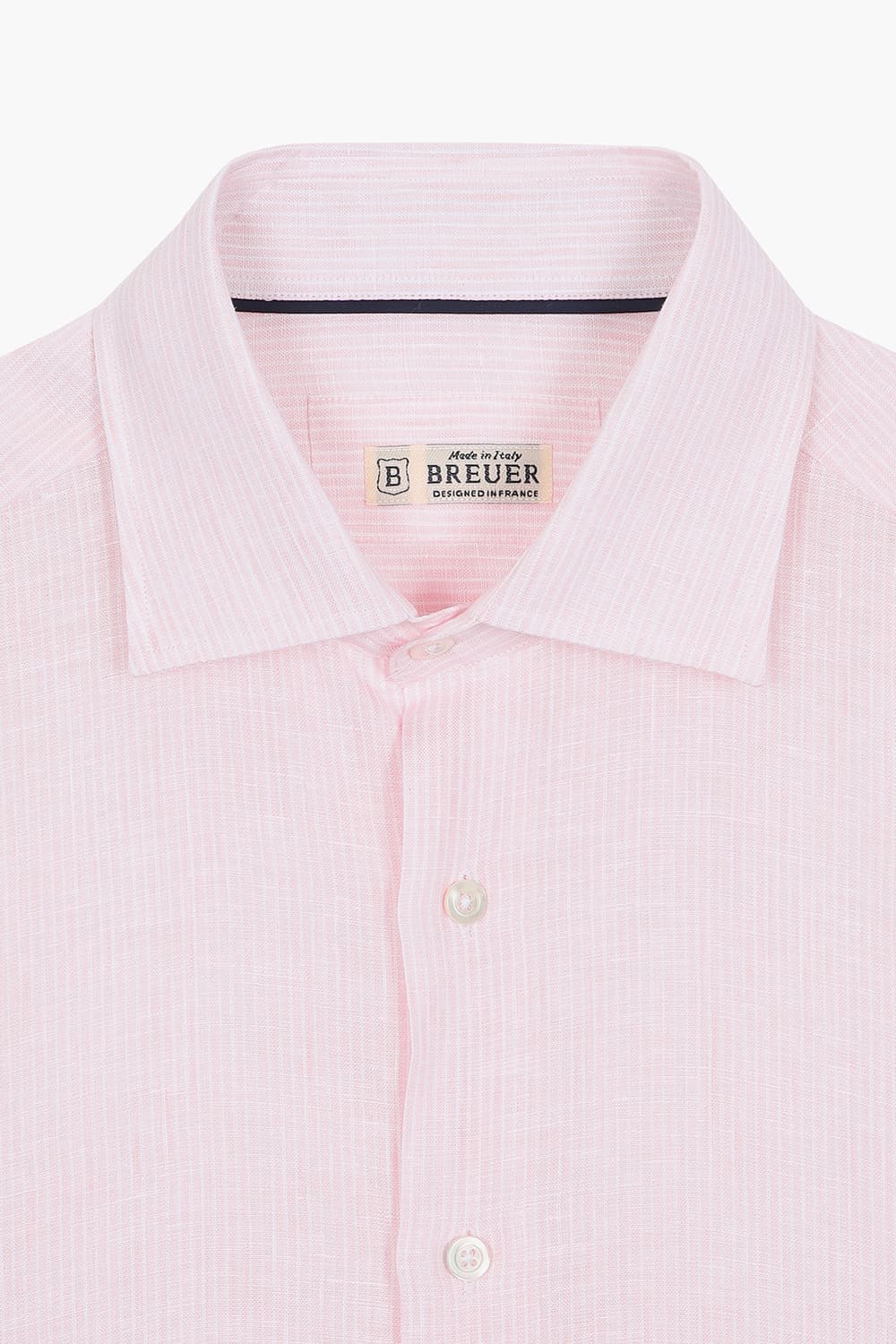 BEAULIEU 린넨 스트라이프 314 라이트핑크 셔츠