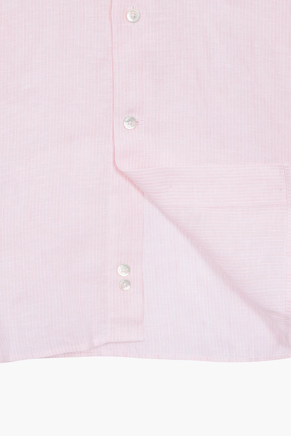 BEAULIEU 린넨 스트라이프 314 라이트핑크 셔츠