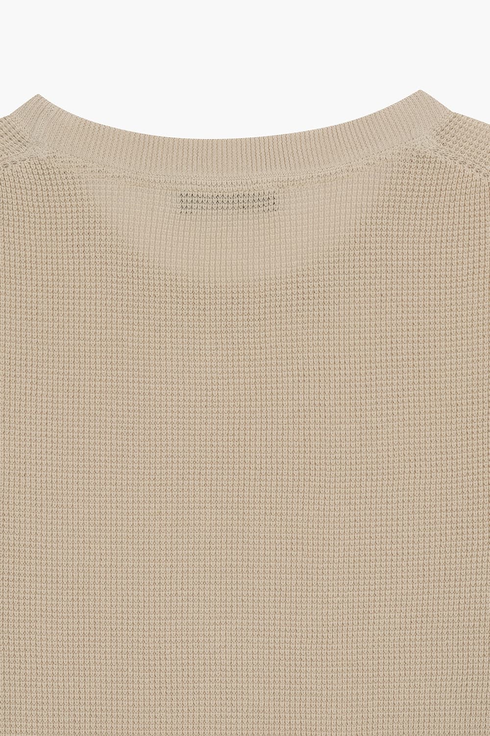 SALIX 린넨 혼방 크루넥 506 베이지 반소매 니트