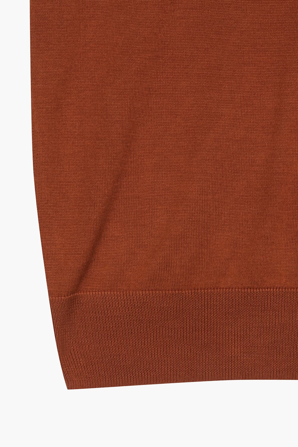 캐시미어 혼방 폴로 504 레드 반소매 니트