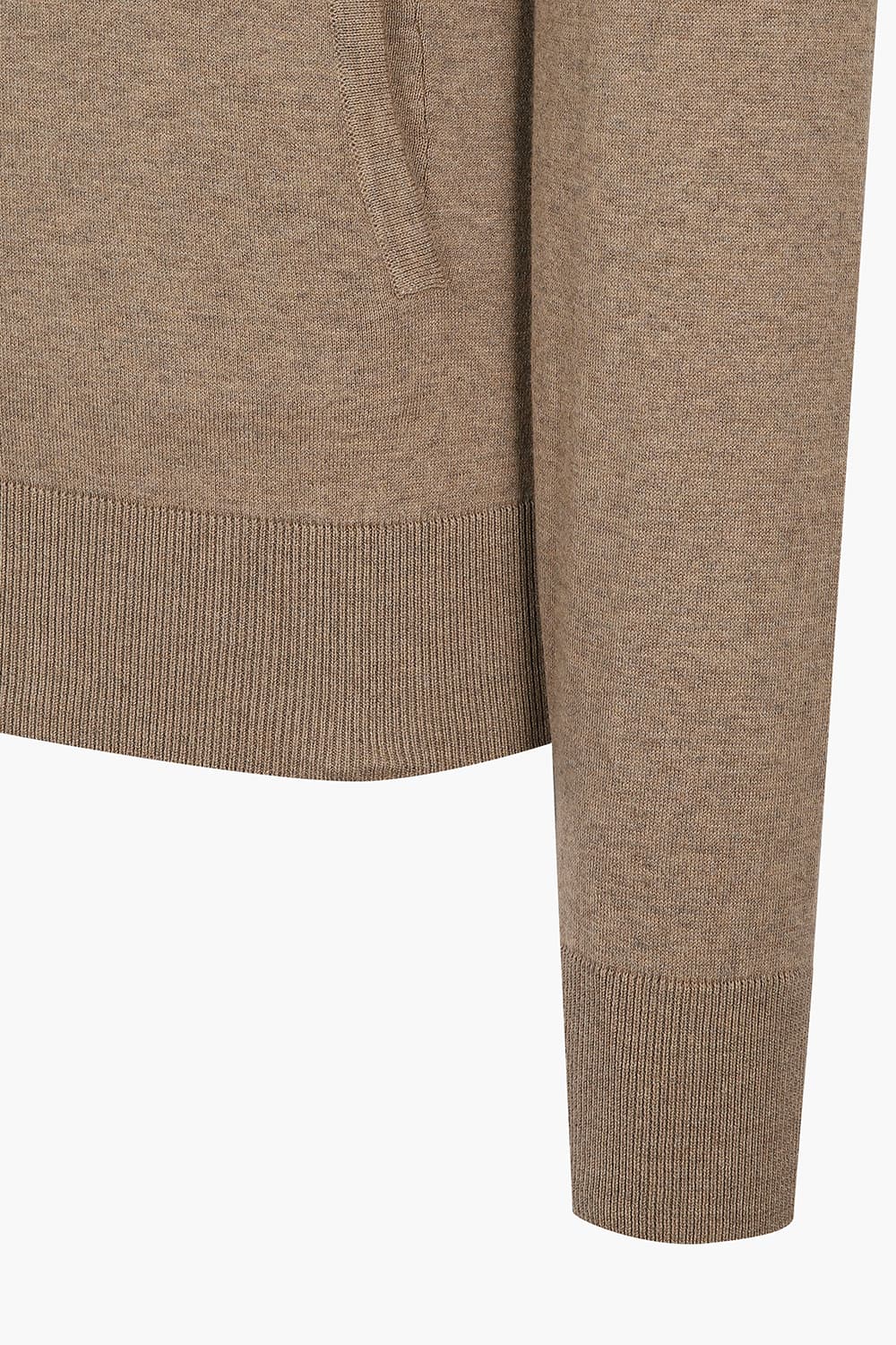 코튼 헨리넥 니트 301 브라운 집업