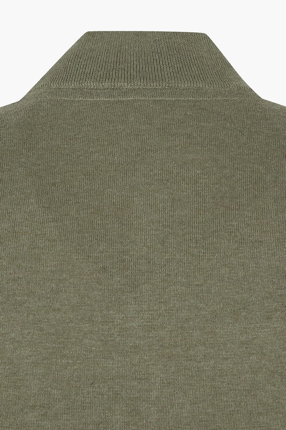 코튼 헨리넥 니트 301 카키 집업