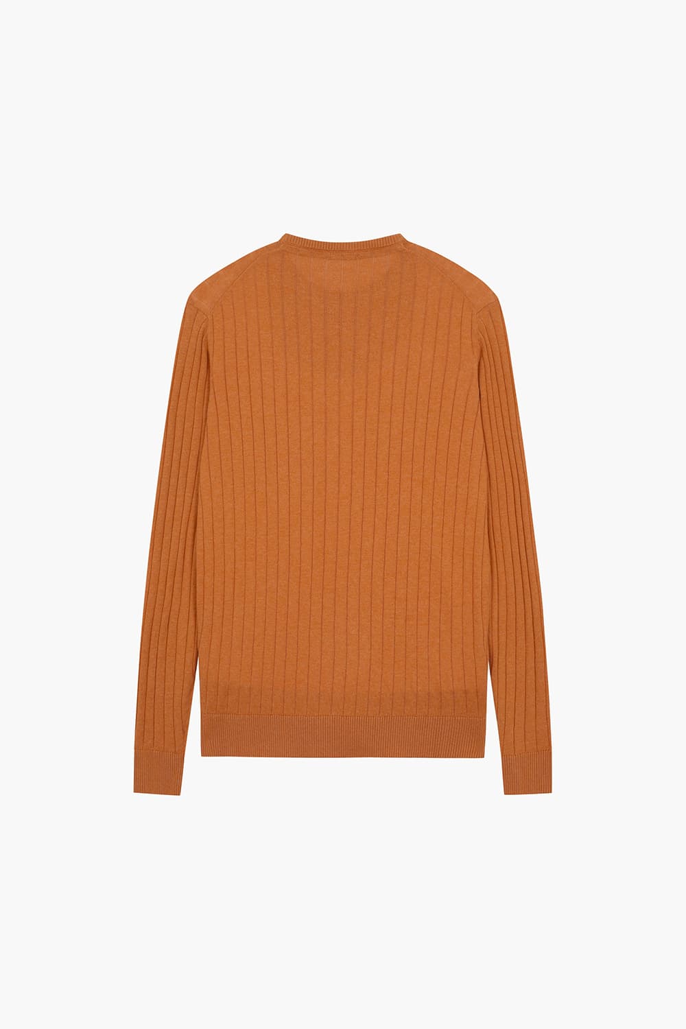 ROND 코튼 크루넥 103 오렌지 긴소매 니트