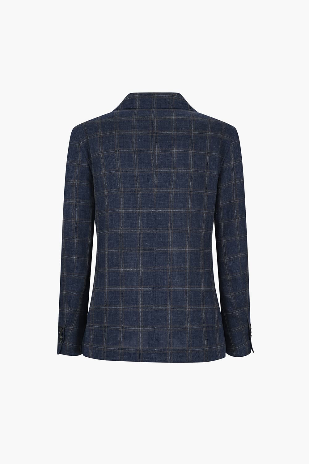 SALENTO 린넨 혼방 203 네이비 테일러드 자켓