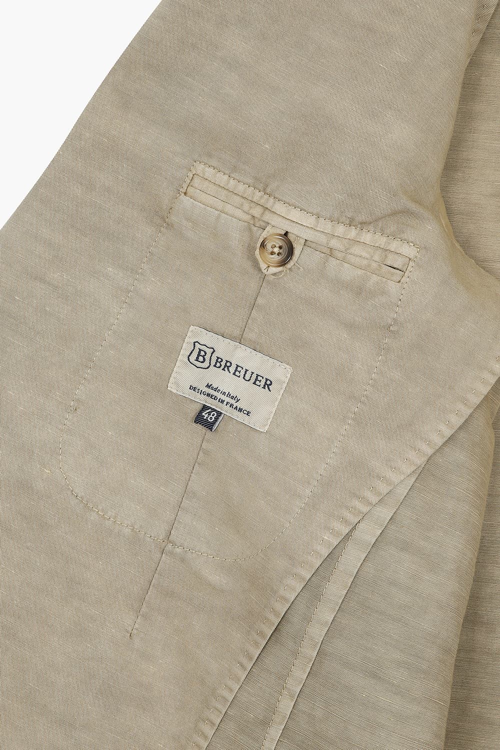 SALENTO 린넨 혼방 102 베이지 테일러드 자켓