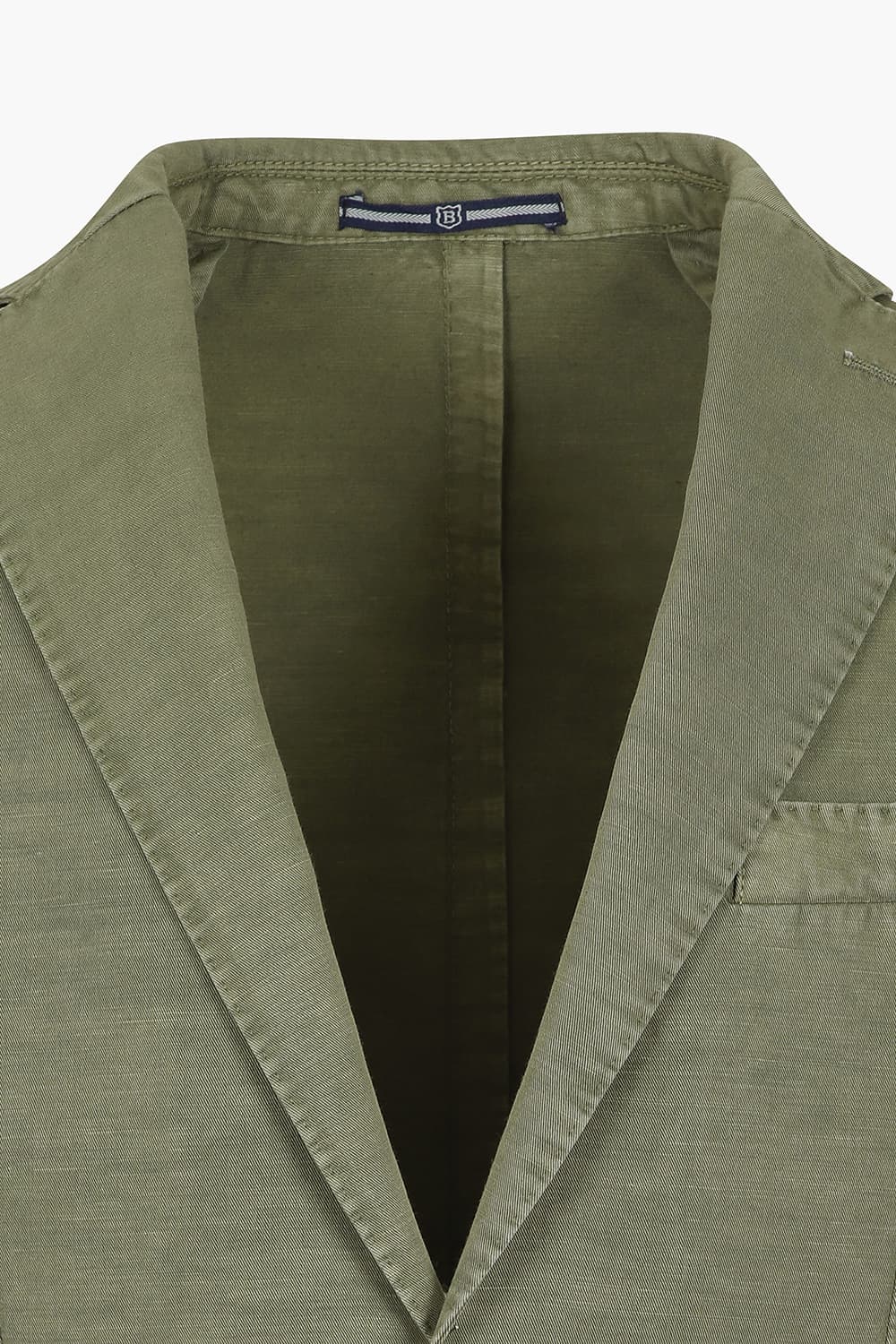 SALENTO 린넨 혼방 102 카키 테일러드 자켓