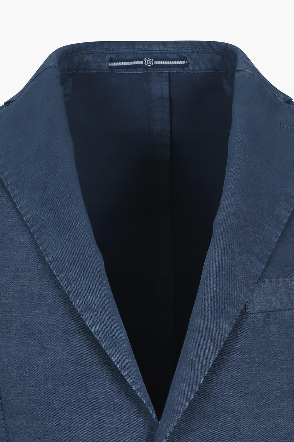 SALENTO 린넨 혼방 102 네이비 테일러드 자켓