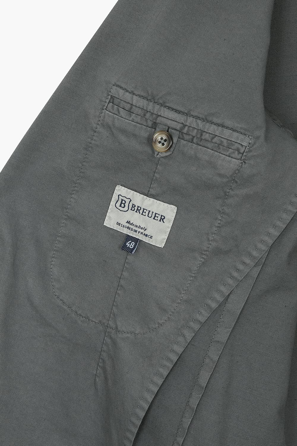 SALENTO 린넨 혼방 101 다크그레이 테일러드 자켓