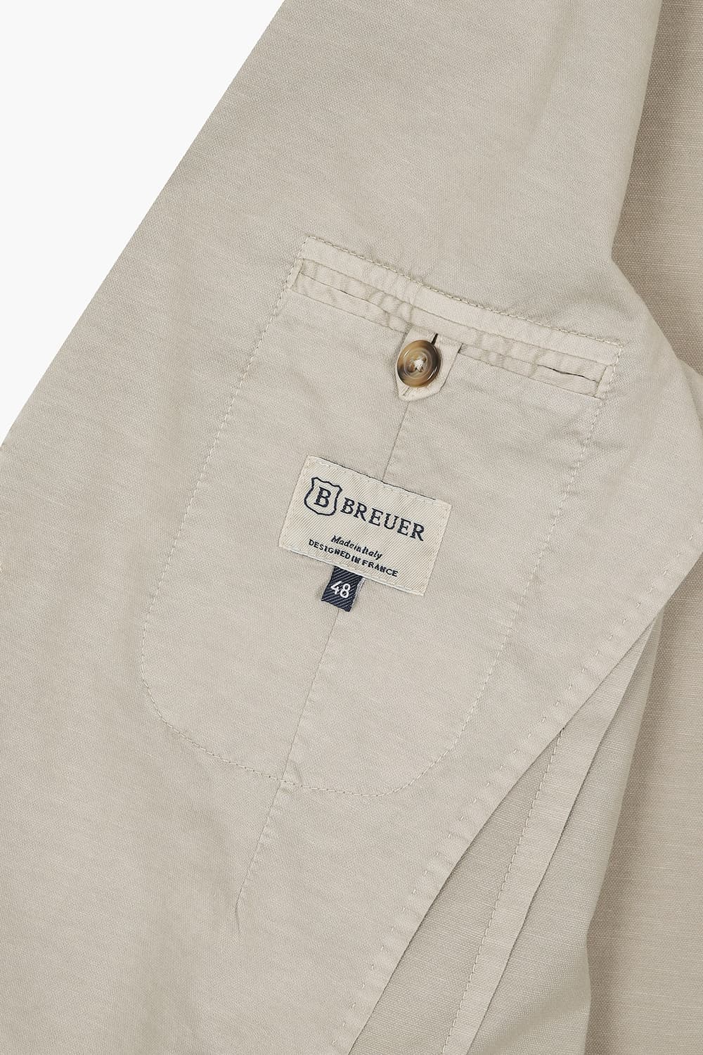 SALENTO 린넨 혼방 101 베이지 테일러드 자켓