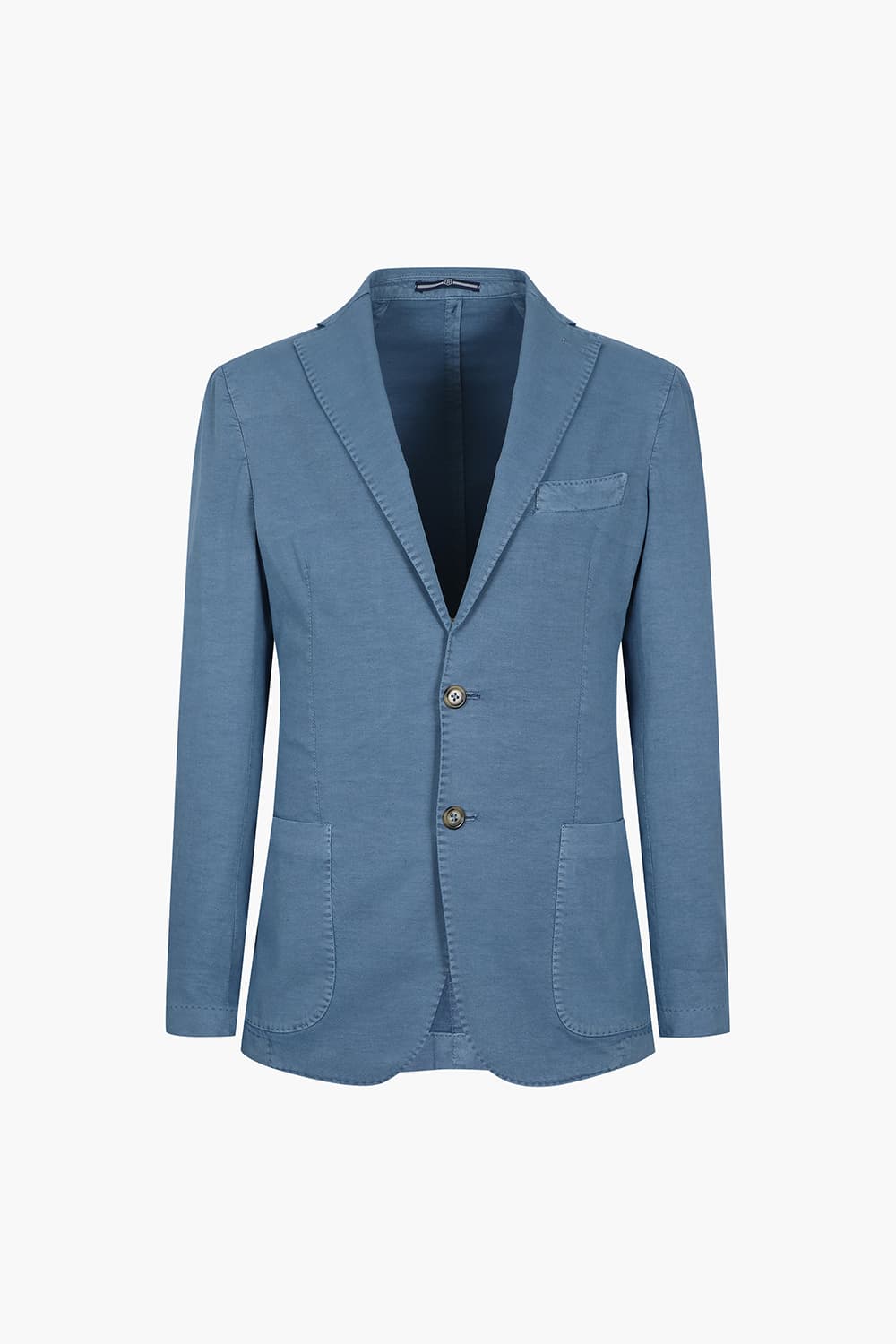 SALENTO 린넨 혼방 101 블루 테일러드 자켓