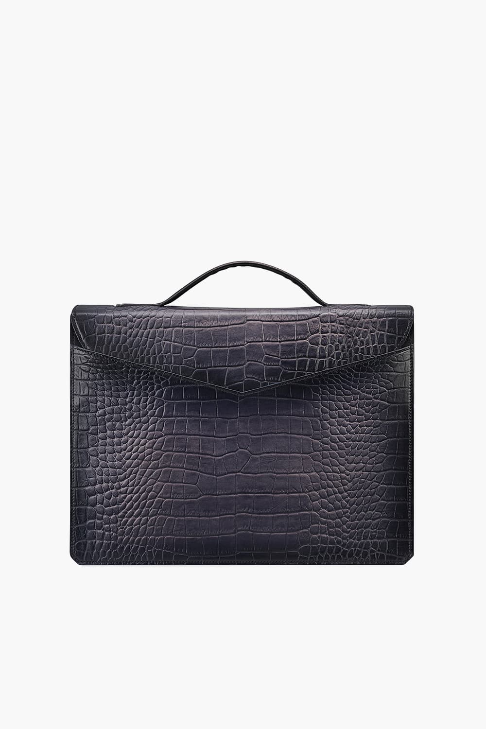 24 르글랑 아뜰리에 크로코패턴 브리프케이스 블랙 CG191574Z