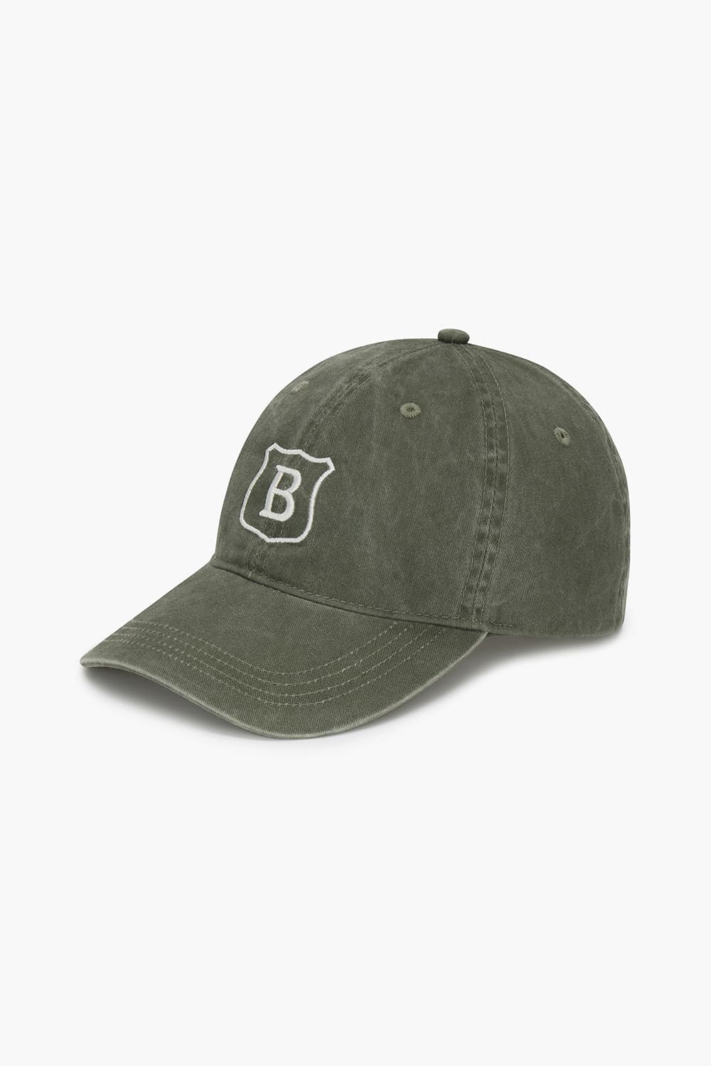 CASQUETTE 코튼 B 로고 101 카키 볼캡