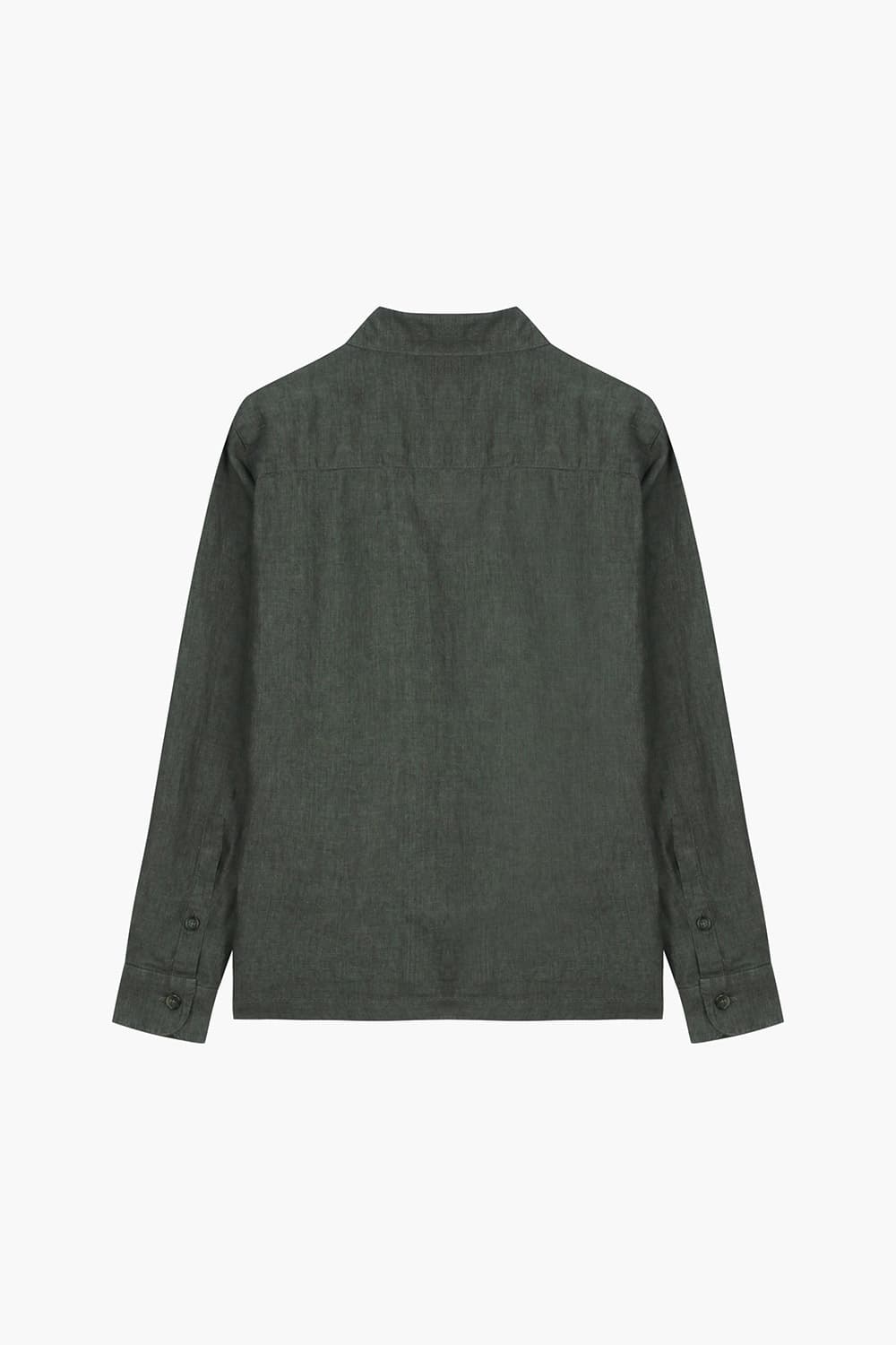 GIACCA 린넨 셔츠형 805 다크카키 캐주얼 자켓