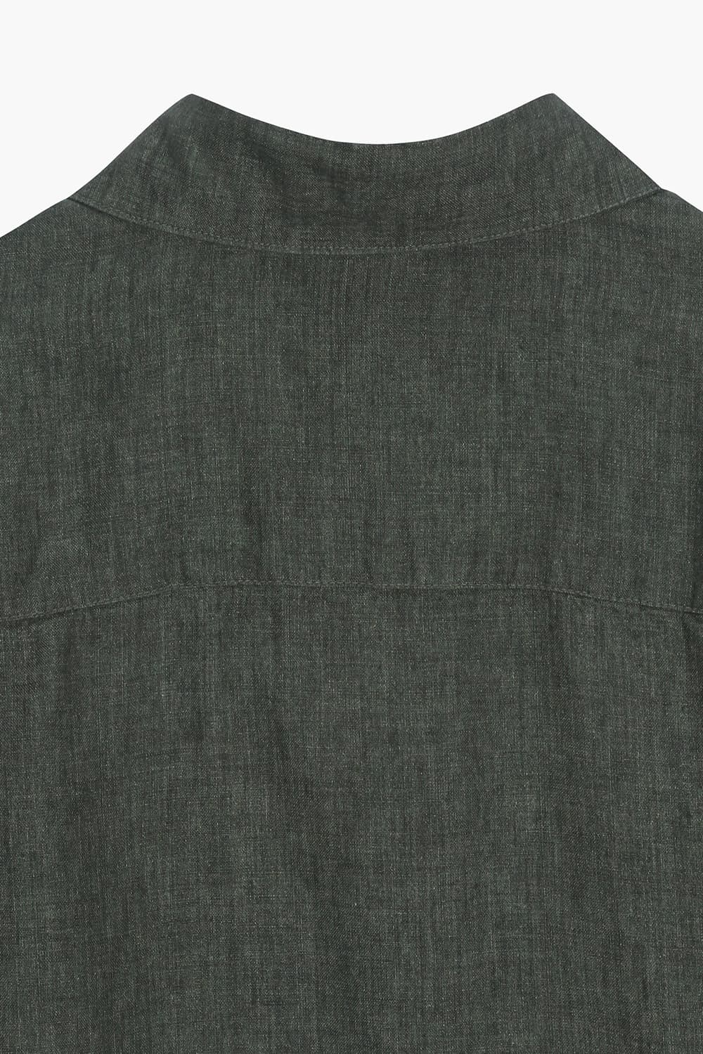 GIACCA 린넨 셔츠형 805 다크카키 캐주얼 자켓