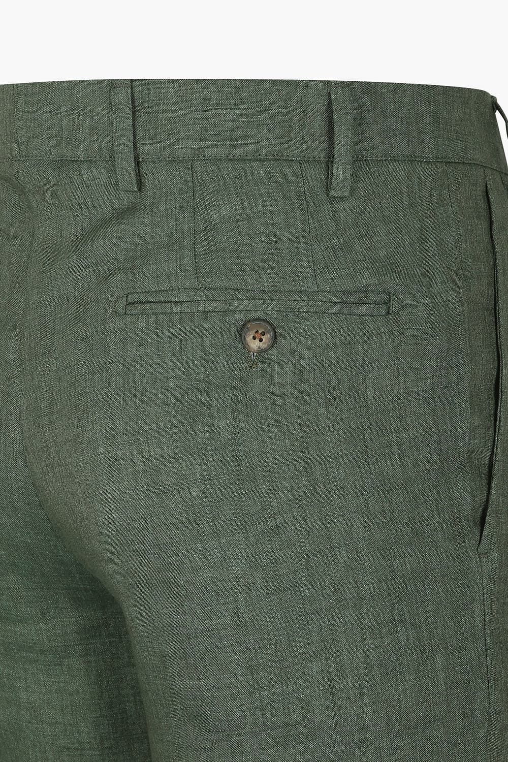 MANIFA 린넨 프리미엄 851 카키 쇼츠