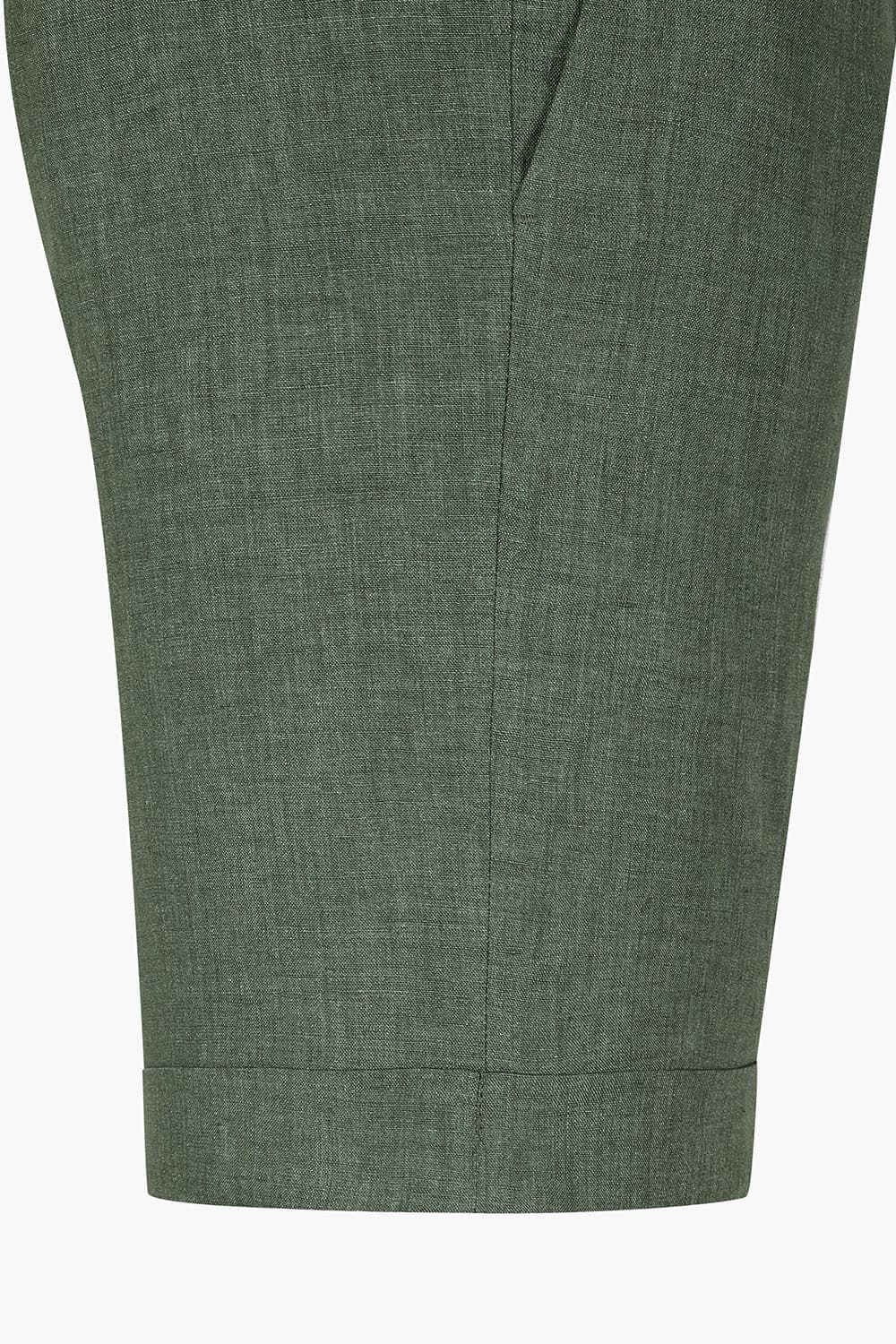 MANIFA 린넨 프리미엄 851 카키 쇼츠