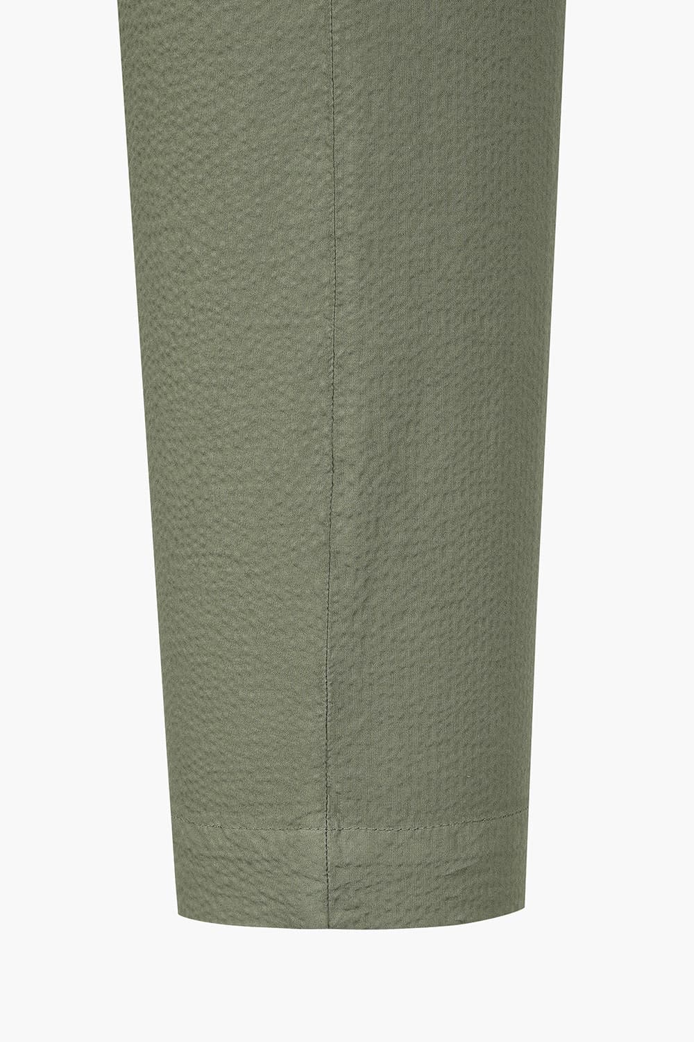 SEERSUCKER 코튼 핀턱 스트레이트 806 카키 팬츠