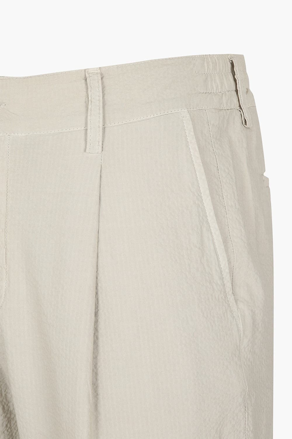 SEERSUCKER 코튼 핀턱 스트레이트 806 라이트베이지 팬츠