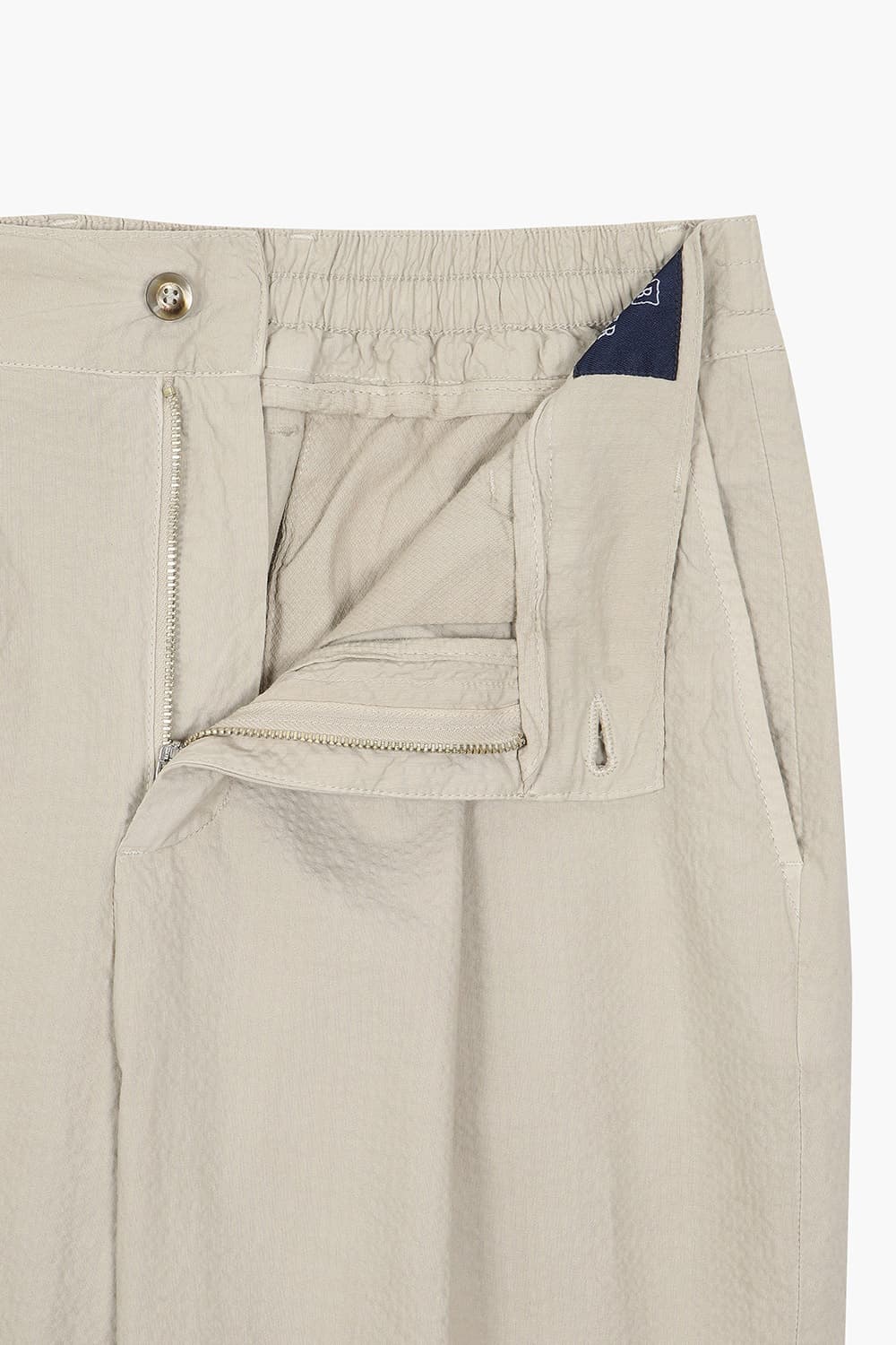 SEERSUCKER 코튼 핀턱 스트레이트 806 라이트베이지 팬츠