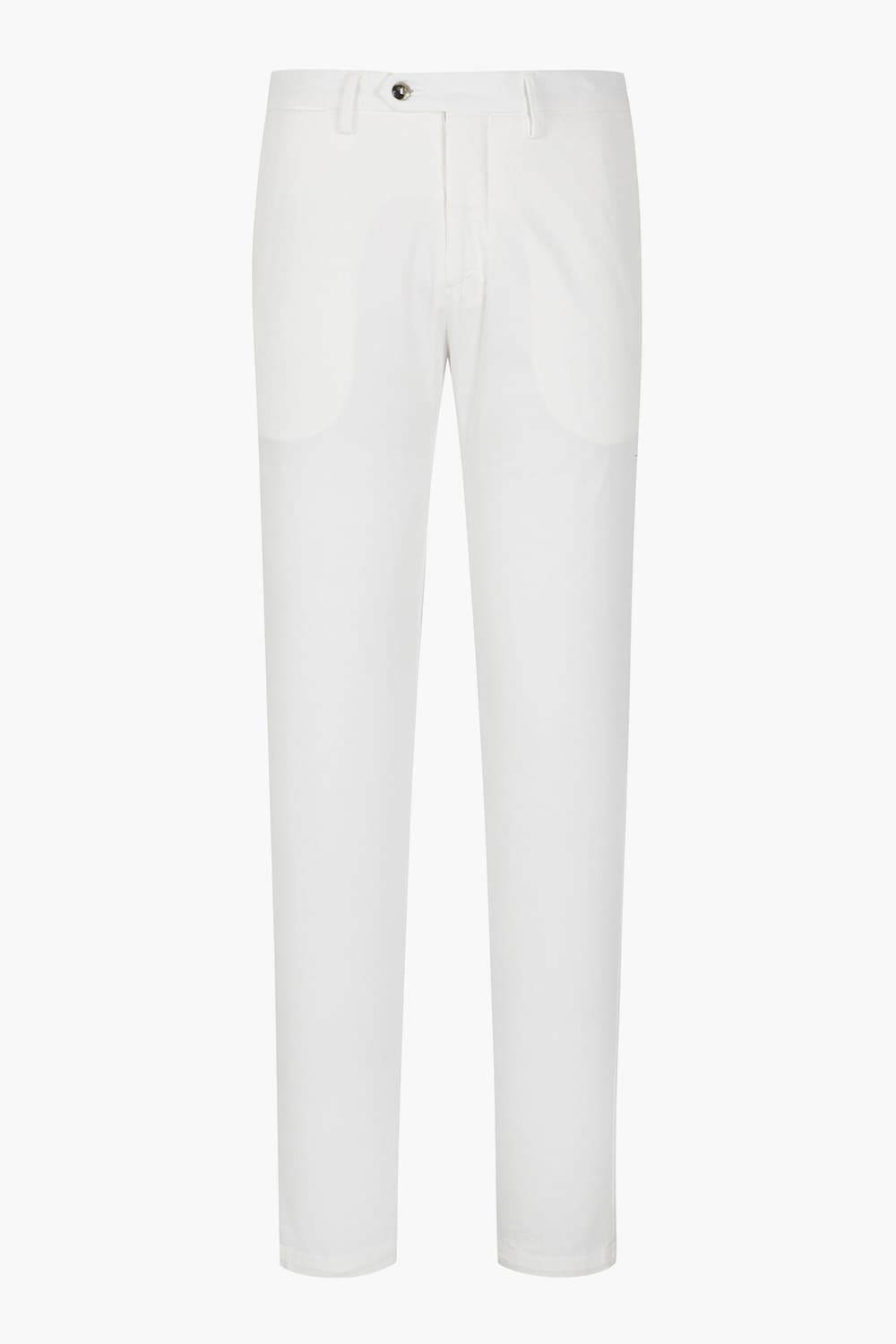 코튼 슬림 803 화이트 팬츠