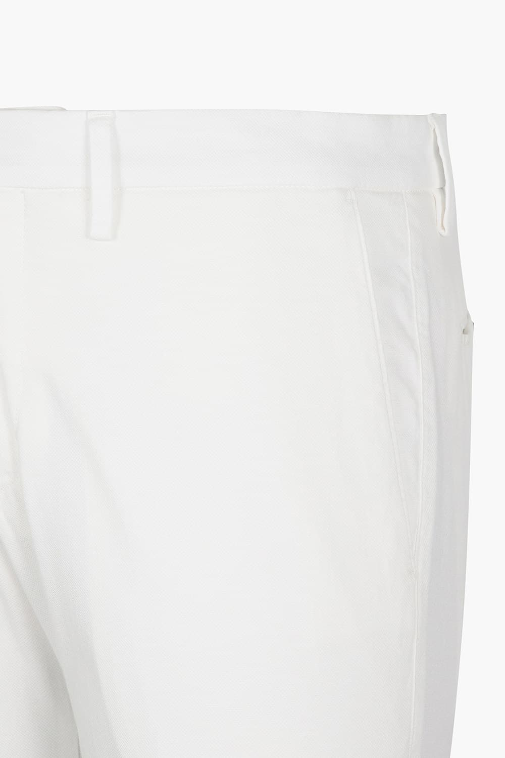 코튼 슬림 803 화이트 팬츠
