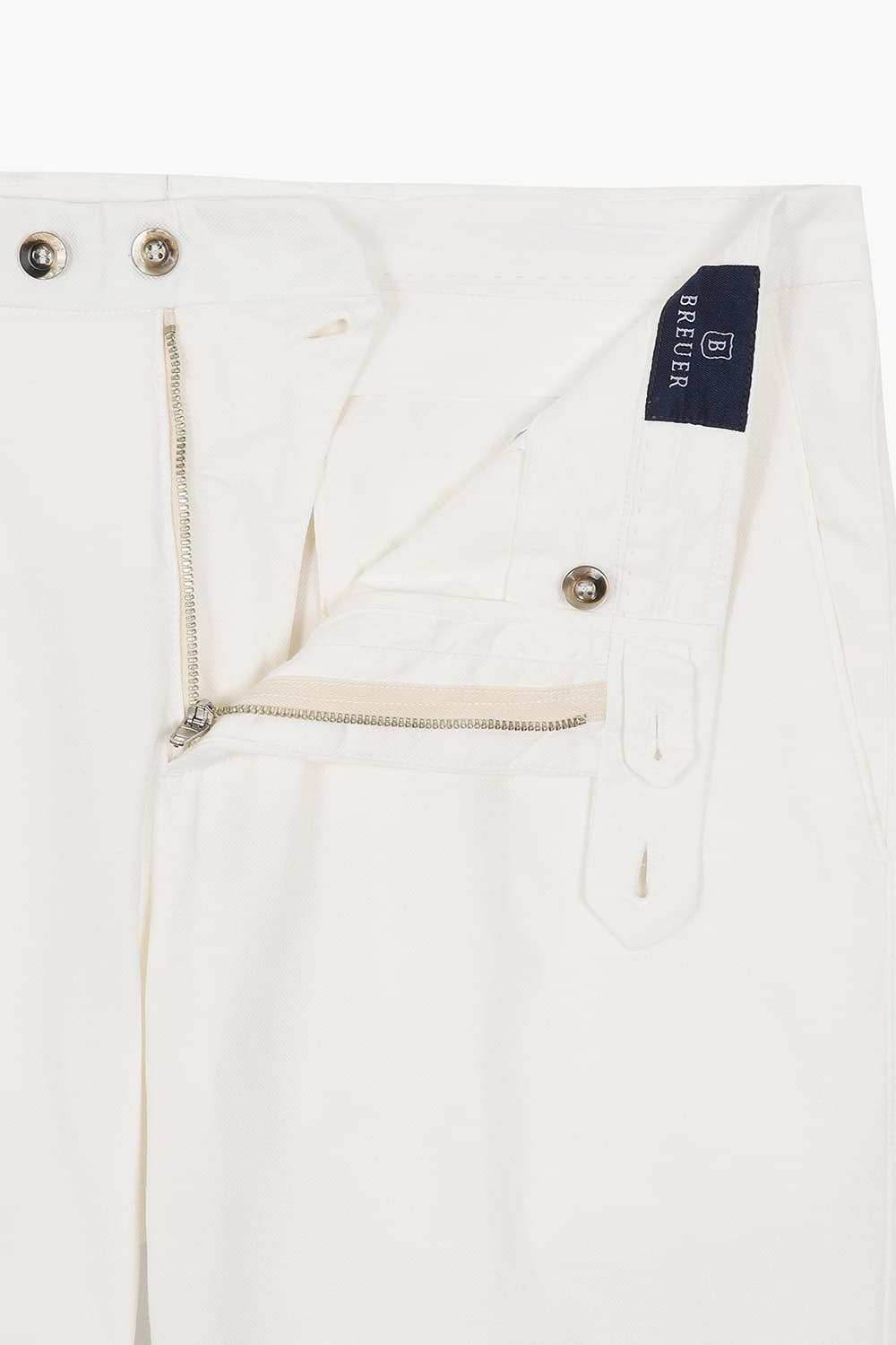 코튼 슬림 803 화이트 팬츠