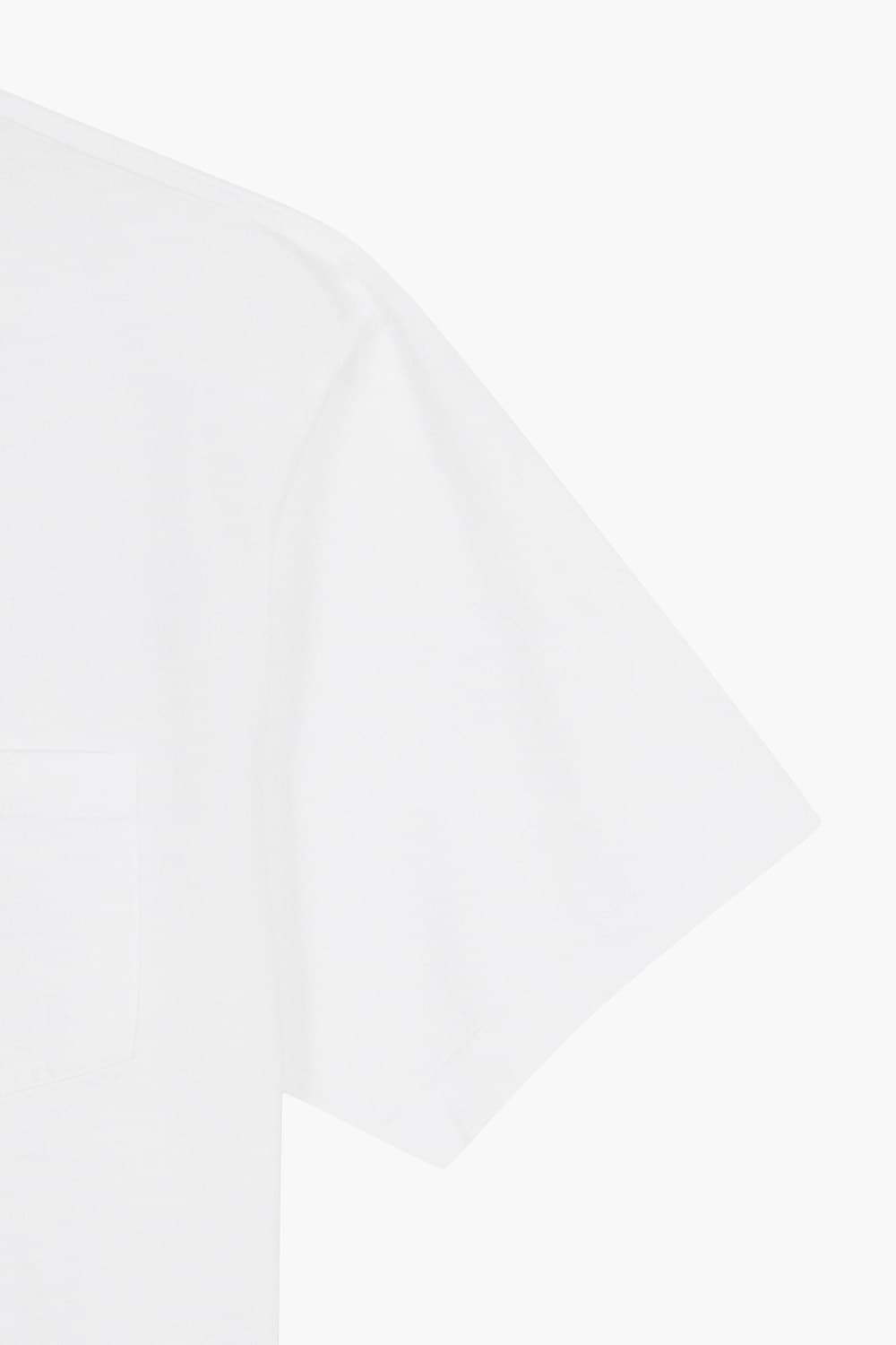 MC 코튼 포켓 501 화이트 반소매 티셔츠