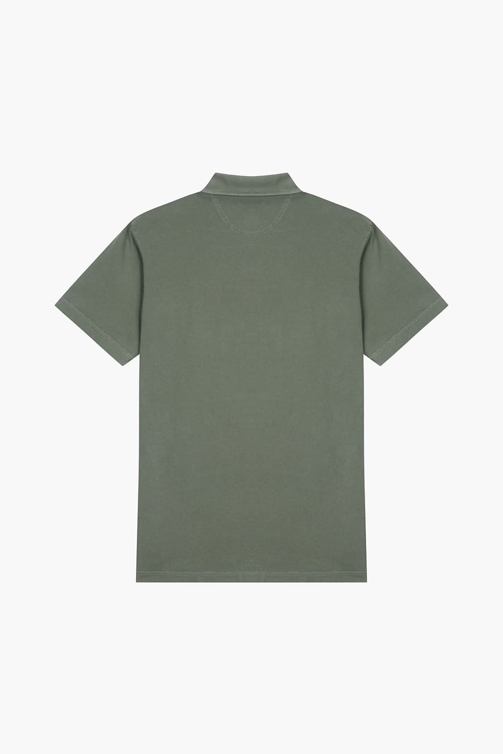 MC 코튼 버튼 다운 501 카키 반소매 티셔츠