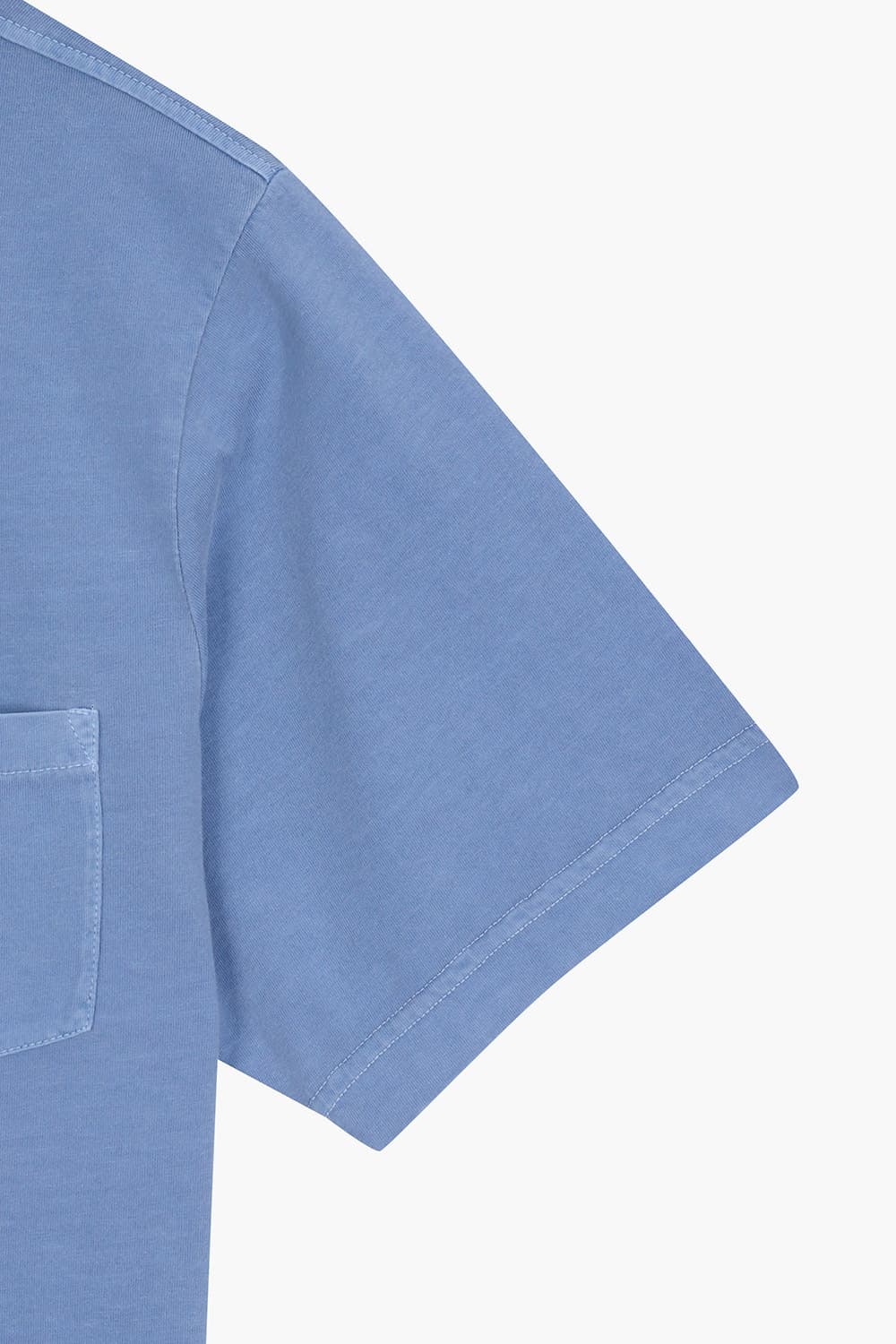 MC 코튼 버튼 다운 501 블루 반소매 티셔츠