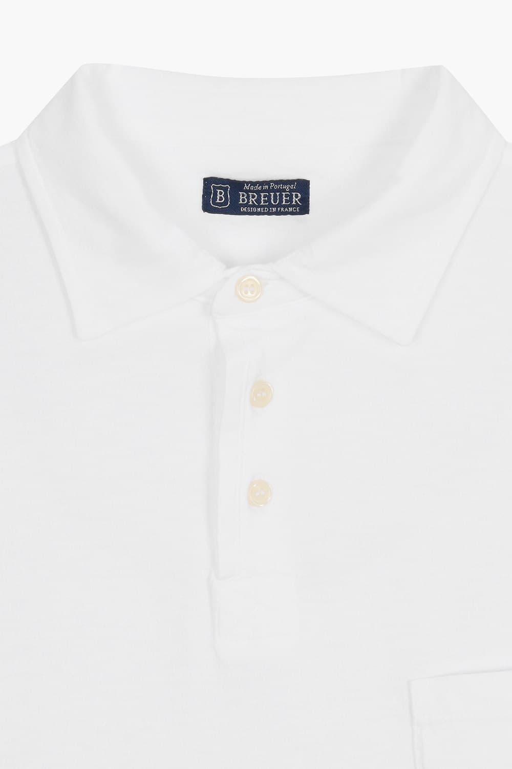 MC 코튼 버튼 다운 501 화이트 반소매 티셔츠