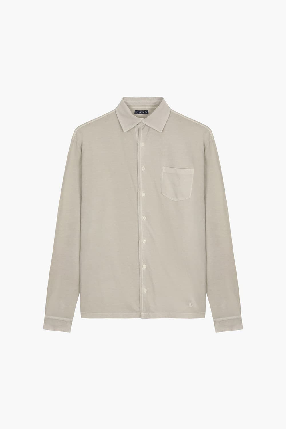 CHEMISE 코튼 폴로 101 베이지 긴소매 티셔츠