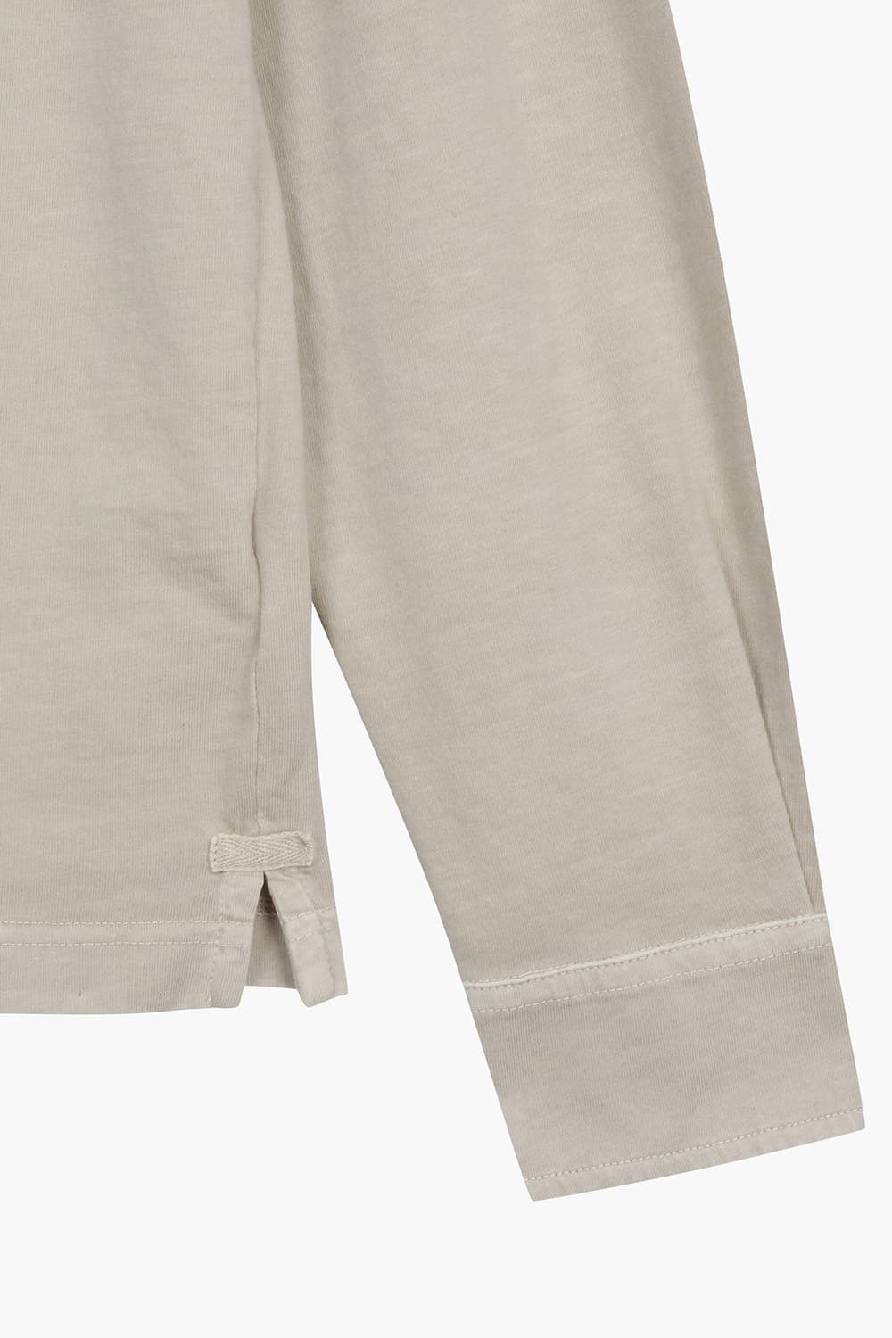 CHEMISE 코튼 폴로 101 베이지 긴소매 티셔츠