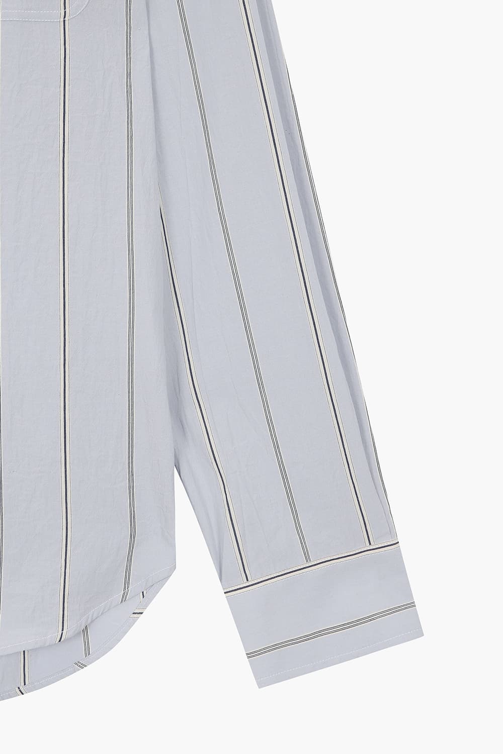 ARTIST 코튼 스트라이프 투 포켓 101 라이트블루 셔츠